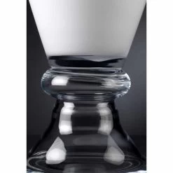 Vase D'intérieur Moderne En Verre Blanc Et Transparent Fabriqué En Italie - Romantique 8 Vase D'intérieur Moderne En Verre Blanc Et Transparent Fabriqué En Italie - Romantique -Décoration D'intérieur vaso moderno da interno in vetro bianco e trasparente made in italy romantica 2