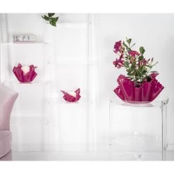Vase Multi-usages Coloré Drapé Recyclable Plexiglas 2 Pièces - Gabrio -Décoration D'intérieur vaso multiuso plexiglass colorato drappeggiato riciclabile 2 pezzi gabrio 13