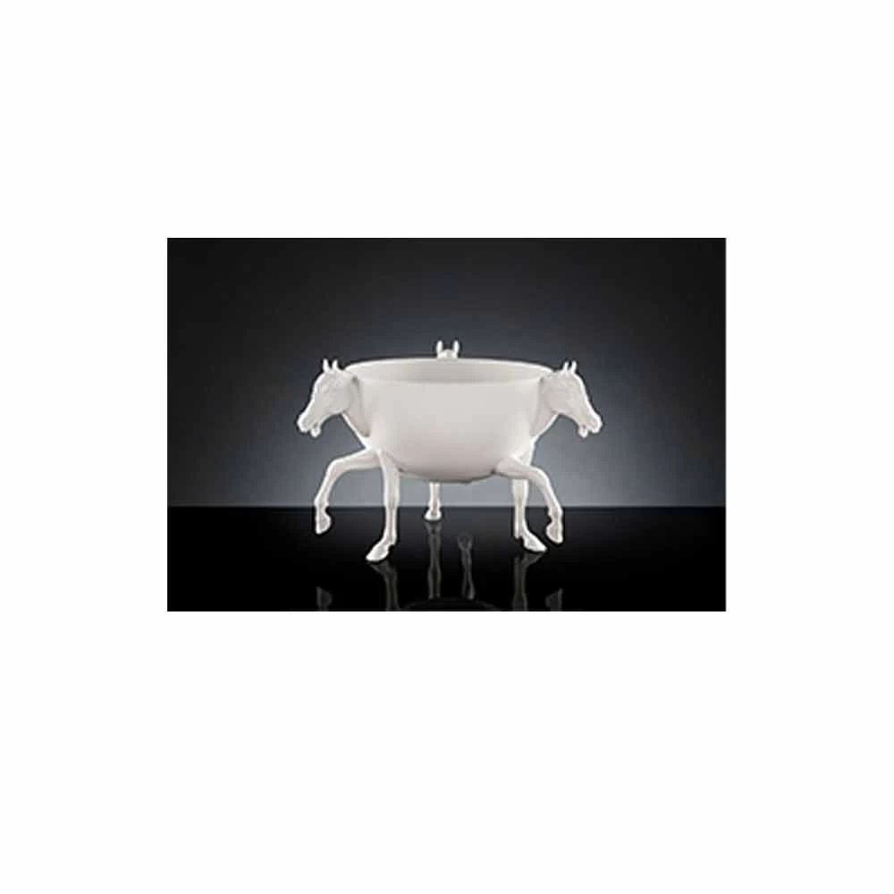 Vase Ornemental D'intérieur En Céramique Blanche Ou Or 24 Carats Fabriqué En Italie - Jacky 4 Vase Ornemental D'intérieur En Céramique Blanche Ou Or 24 Carats Fabriqué En Italie - Jacky – Image 2