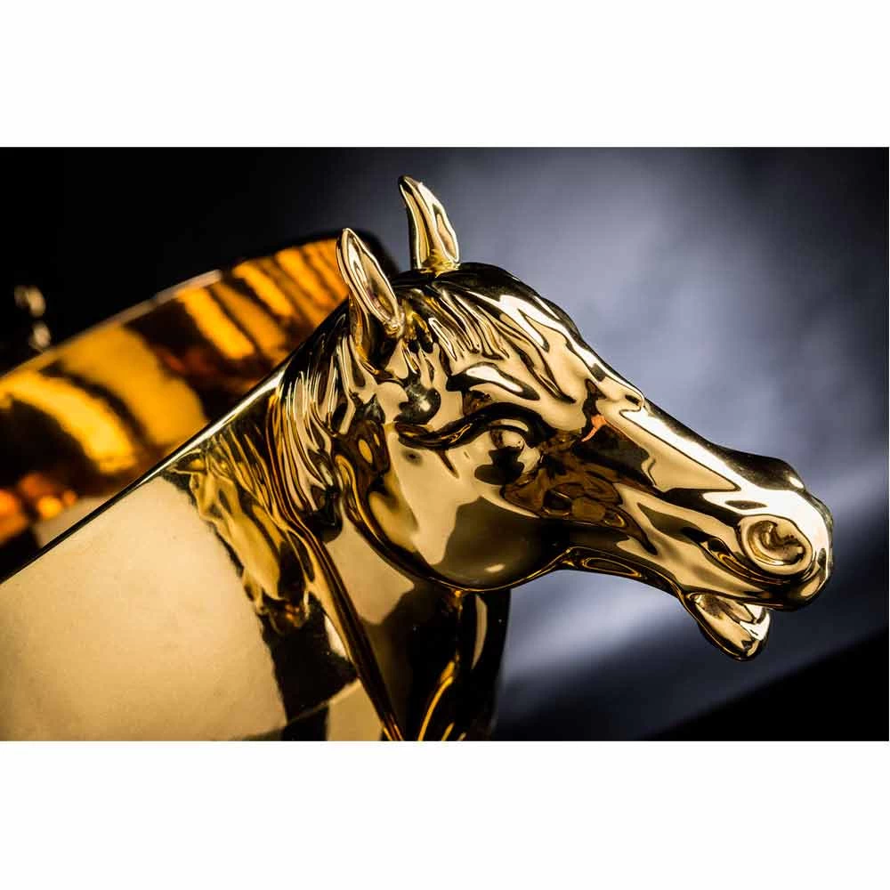 Vase Ornemental D'intérieur En Céramique Blanche Ou Or 24 Carats Fabriqué En Italie - Jacky 7 Vase Ornemental D'intérieur En Céramique Blanche Ou Or 24 Carats Fabriqué En Italie - Jacky – Image 5