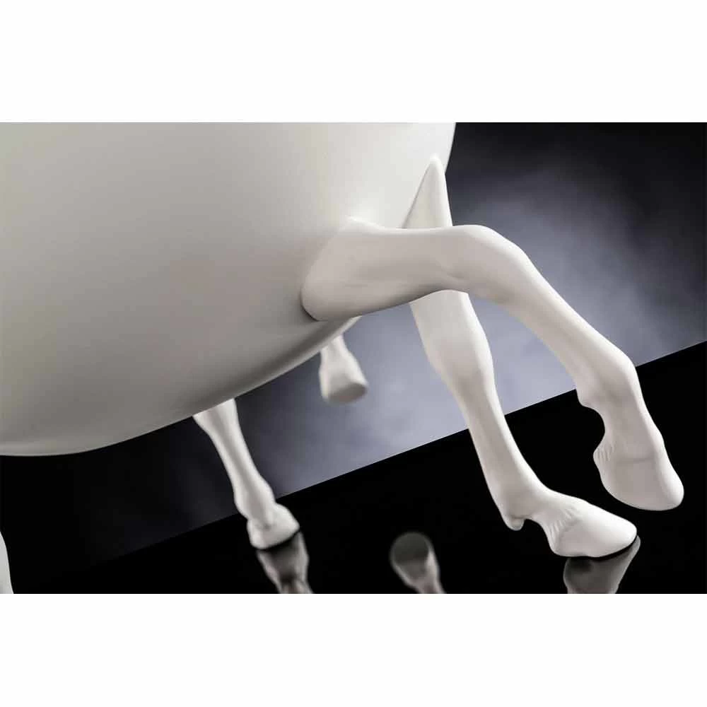 Vase Ornemental D'intérieur En Céramique Blanche Ou Or 24 Carats Fabriqué En Italie - Jacky 3 Vase Ornemental D'intérieur En Céramique Blanche Ou Or 24 Carats Fabriqué En Italie - Jacky