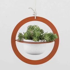 Vase à Fleurs à Suspendre En Acier Et Céramique Fabriqué En Italie - Leotta 26 Vase à Fleurs à Suspendre En Acier Et Céramique Fabriqué En Italie - Leotta -Décoration D'intérieur vaso portafiori a sospensione in acciaio e ceramica made in italy leotta 10