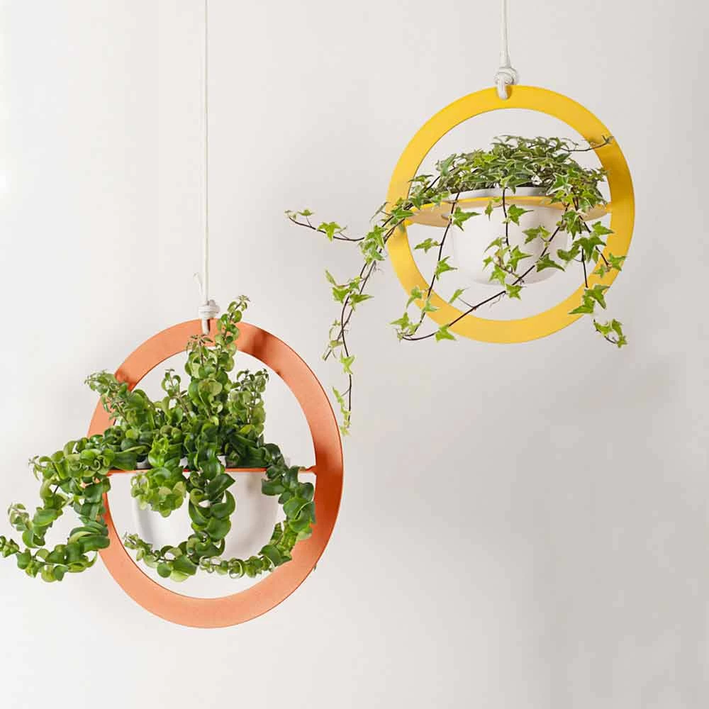 Vase à Fleurs à Suspendre En Acier Et Céramique Fabriqué En Italie - Leotta 16 Vase à Fleurs à Suspendre En Acier Et Céramique Fabriqué En Italie - Leotta – Image 14