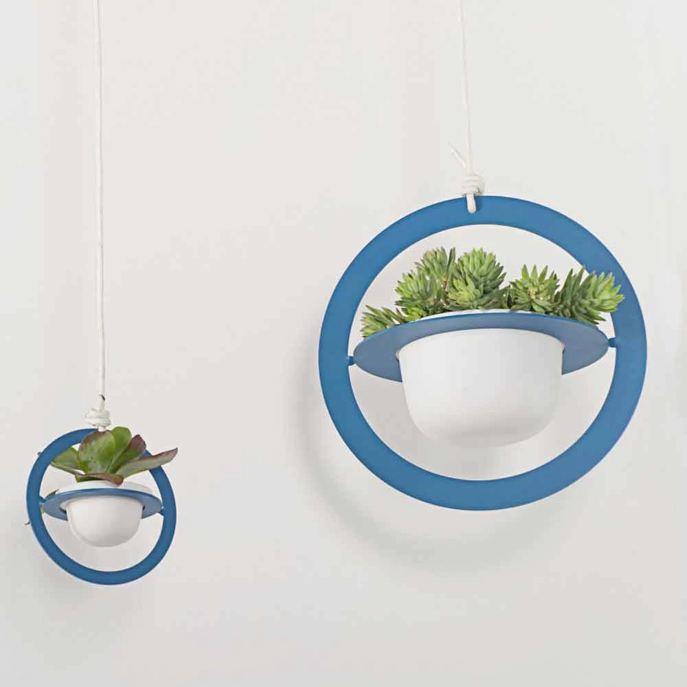 Vase à Fleurs à Suspendre En Acier Et Céramique Fabriqué En Italie - Leotta 14 Vase à Fleurs à Suspendre En Acier Et Céramique Fabriqué En Italie - Leotta – Image 12