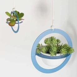 Vase à Fleurs à Suspendre En Acier Et Céramique Fabriqué En Italie - Leotta 28 Vase à Fleurs à Suspendre En Acier Et Céramique Fabriqué En Italie - Leotta -Décoration D'intérieur vaso portafiori a sospensione in acciaio e ceramica made in italy leotta 13