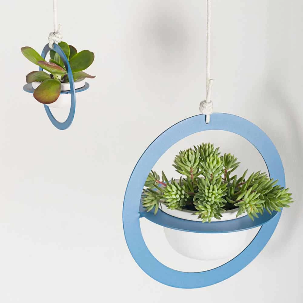 Vase à Fleurs à Suspendre En Acier Et Céramique Fabriqué En Italie - Leotta 15 Vase à Fleurs à Suspendre En Acier Et Céramique Fabriqué En Italie - Leotta – Image 13