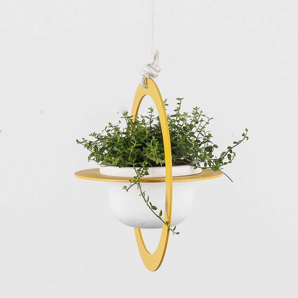 Vase à Fleurs à Suspendre En Acier Et Céramique Fabriqué En Italie - Leotta 9 Vase à Fleurs à Suspendre En Acier Et Céramique Fabriqué En Italie - Leotta – Image 7