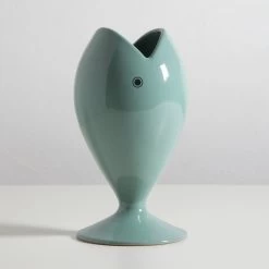 Vase à Fleurs Artisanal Moderne Fabriqué En Italie - Dorade -Décoration D'intérieur vaso portafiori artigianale in ceramica moderno made in italy orata 3