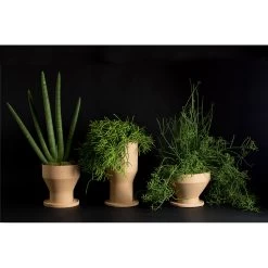 Vase à Fleurs Design En Terre Cuite Avec Soucoupe Made In Italy - Ettie -Décoration D'intérieur vaso portafiori di design in terracotta con sottovaso made in italy ettie 8