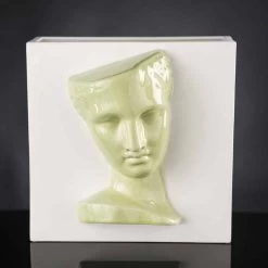 Vase Rectangulaire Moderne En Céramique Colorée Fabriqué à La Main En Italie - Lucas