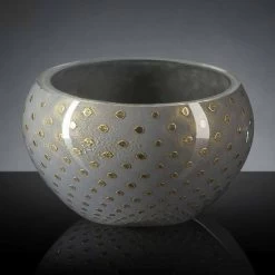 Vase D'intérieur Rond En Verre De Murano Coloré Fabriqué En Italie - Asper -Décoration D'intérieur vaso rotondo da interno in vetro di murano colorato realizzato in italia asper 11