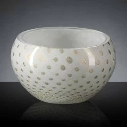 Vase D'intérieur Rond En Verre De Murano Coloré Fabriqué En Italie - Asper -Décoration D'intérieur vaso rotondo da interno in vetro di murano colorato realizzato in italia asper 12