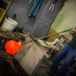 Vase D'intérieur Rond En Verre De Murano Coloré Fabriqué En Italie - Asper -Décoration D'intérieur vaso rotondo da interno in vetro di murano colorato realizzato in italia asper 4