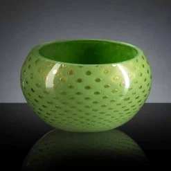 Vase D'intérieur Rond En Verre De Murano Coloré Fabriqué En Italie - Asper -Décoration D'intérieur vaso rotondo da interno in vetro di murano colorato realizzato in italia asper 8