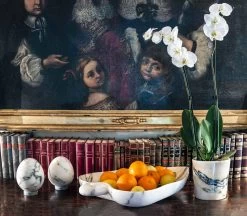 Vase Arrondi En Marbre Paonazzo Fabriqué En Italie, 5 Pièces - Murlino -Décoration D'intérieur vaso stondato di design in marmo paonazzo made in italy 5 pezzi murlino 4