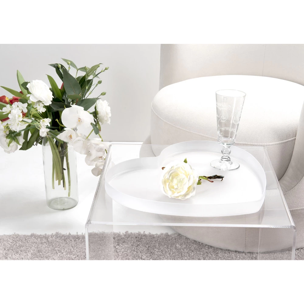 Plateau En Forme De Coeur En Plexiglas De 2 Tailles Made In Italy - Heartray 6 Plateau En Forme De Coeur En Plexiglas De 2 Tailles Made In Italy - Heartray – Image 4