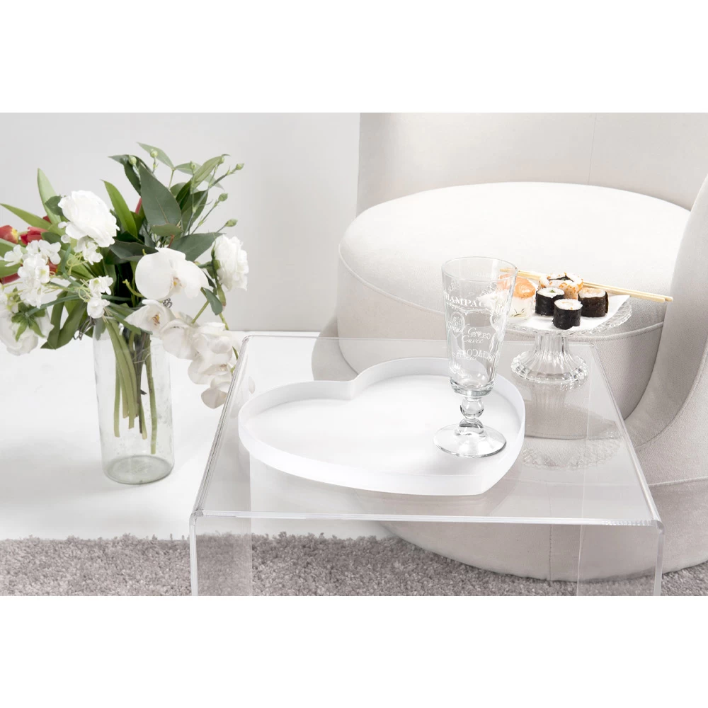 Plateau En Forme De Coeur En Plexiglas De 2 Tailles Made In Italy - Heartray 7 Plateau En Forme De Coeur En Plexiglas De 2 Tailles Made In Italy - Heartray – Image 5