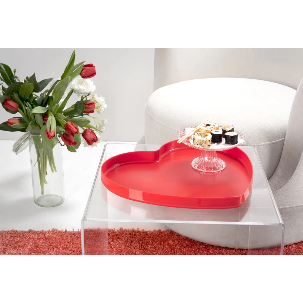 Plateau En Forme De Coeur En Plexiglas De 2 Tailles Made In Italy - Heartray 8 Plateau En Forme De Coeur En Plexiglas De 2 Tailles Made In Italy - Heartray – Image 6